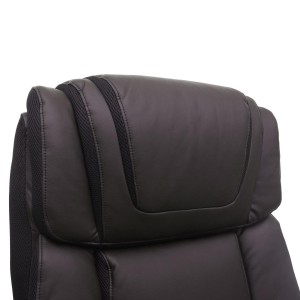 Sillón de Oficina GLEN en Piel color Negro