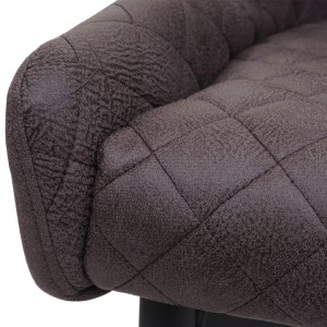 Silla de Confidente DEVAN en Tela color Gris Claro
