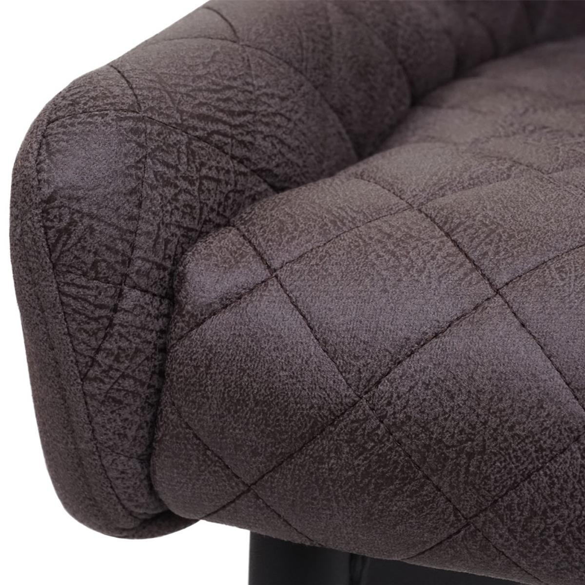 Silla de Confidente DEVAN, Base Metálica, en Tela color Gris Claro