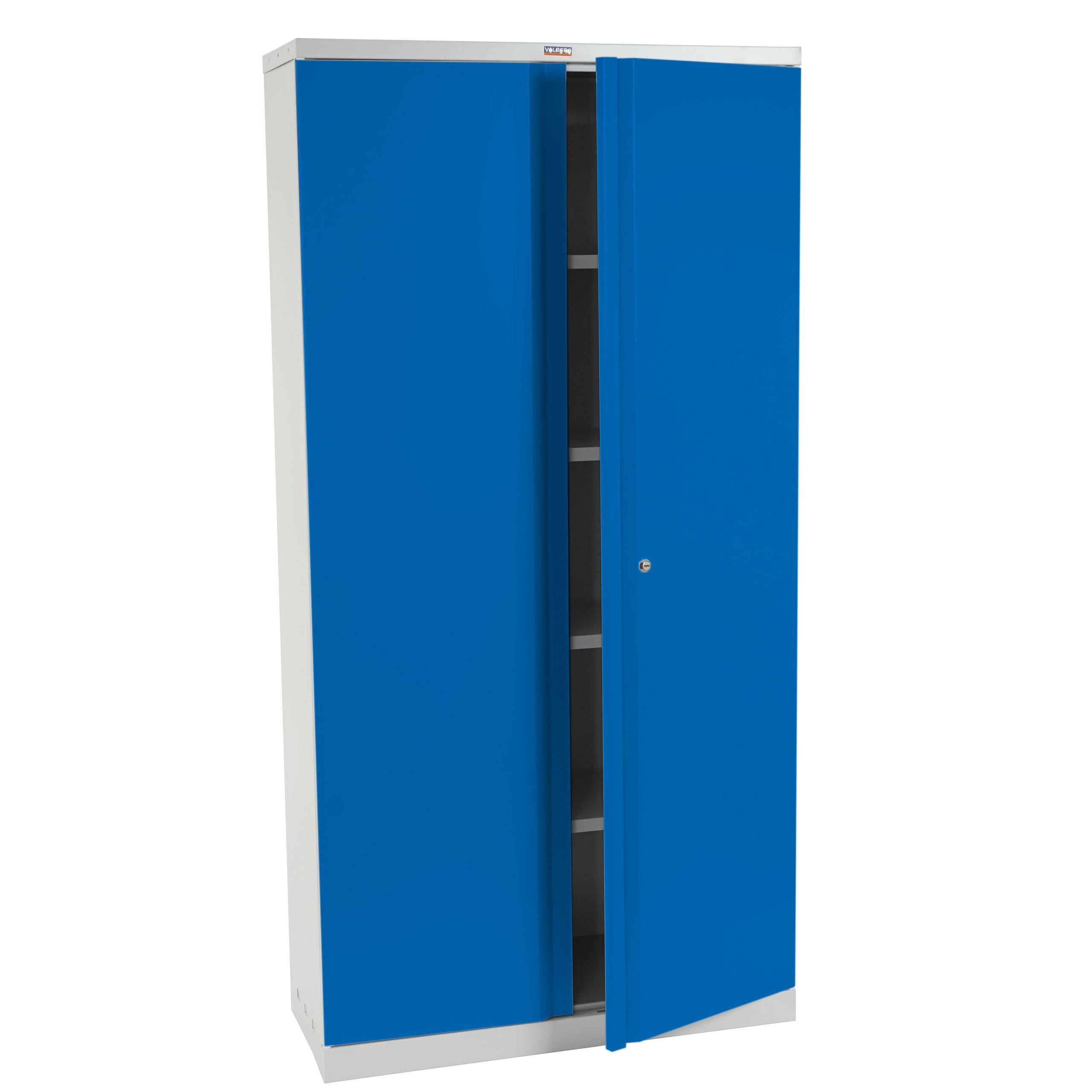 Armario Archivador CARIN 2 PUERTAS, 182x92x37cm, en Acero, Color Negro