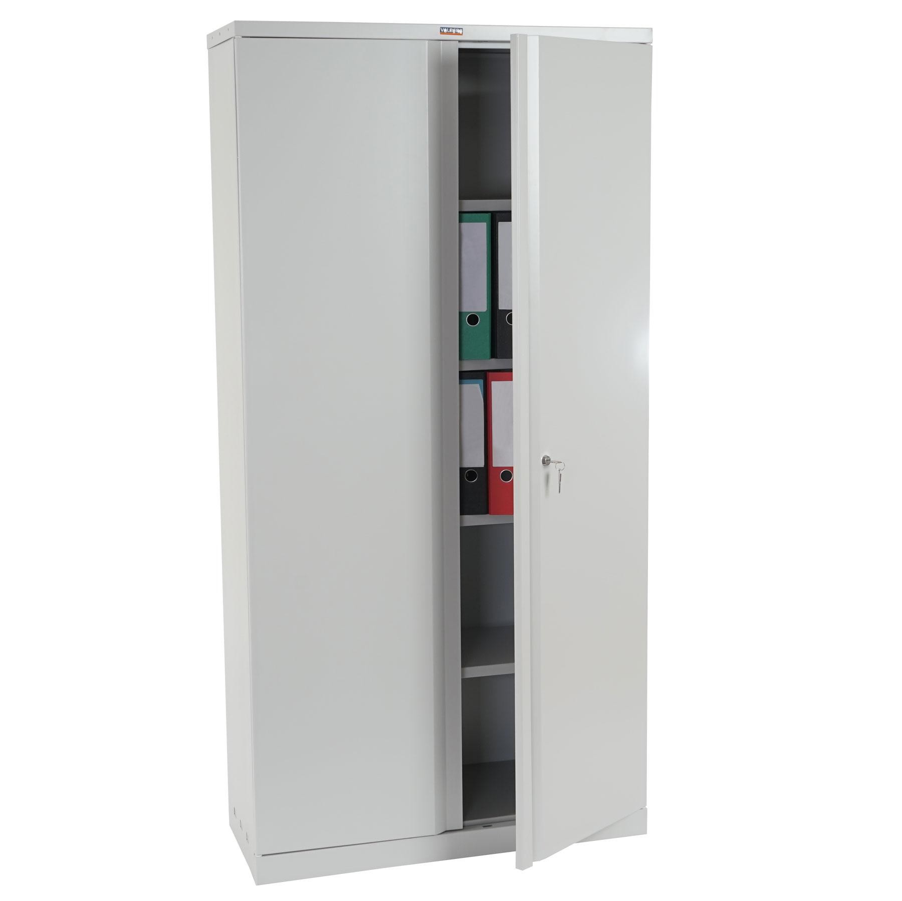 Armario Archivador CARIN 2 PUERTAS, 182x92x37cm, en Acero, Color Negro