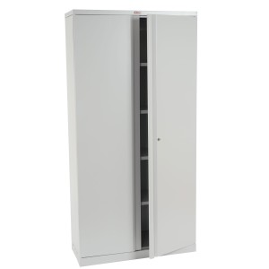 Armario archivador CARIN 2 PUERTAS 182x92x37 cm, gran capacidad y máxima robustez, color negro