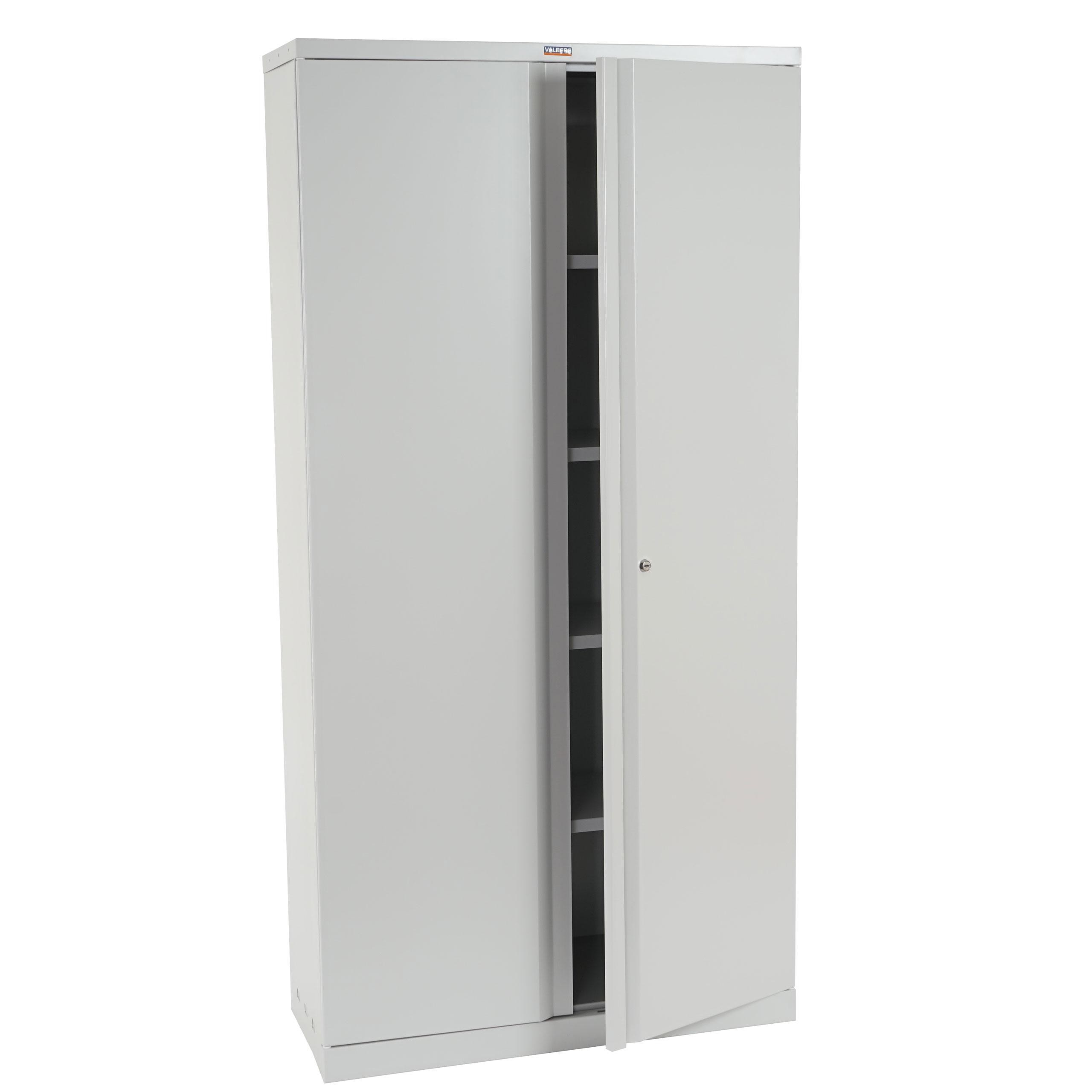 Armario Archivador CARIN 2 PUERTAS, 182x92x37cm, en Acero, Color Negro