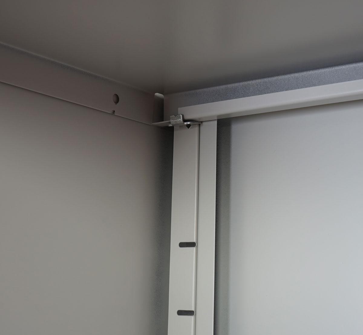 Armario Archivador CARIN 2 PUERTAS, 182x92x37cm, en Acero, Color Negro