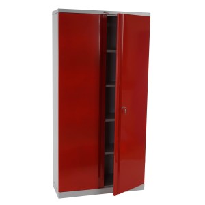Armario archivador CARIN 2 PUERTAS 182x92x37 cm, gran capacidad y máxima robustez, color negro