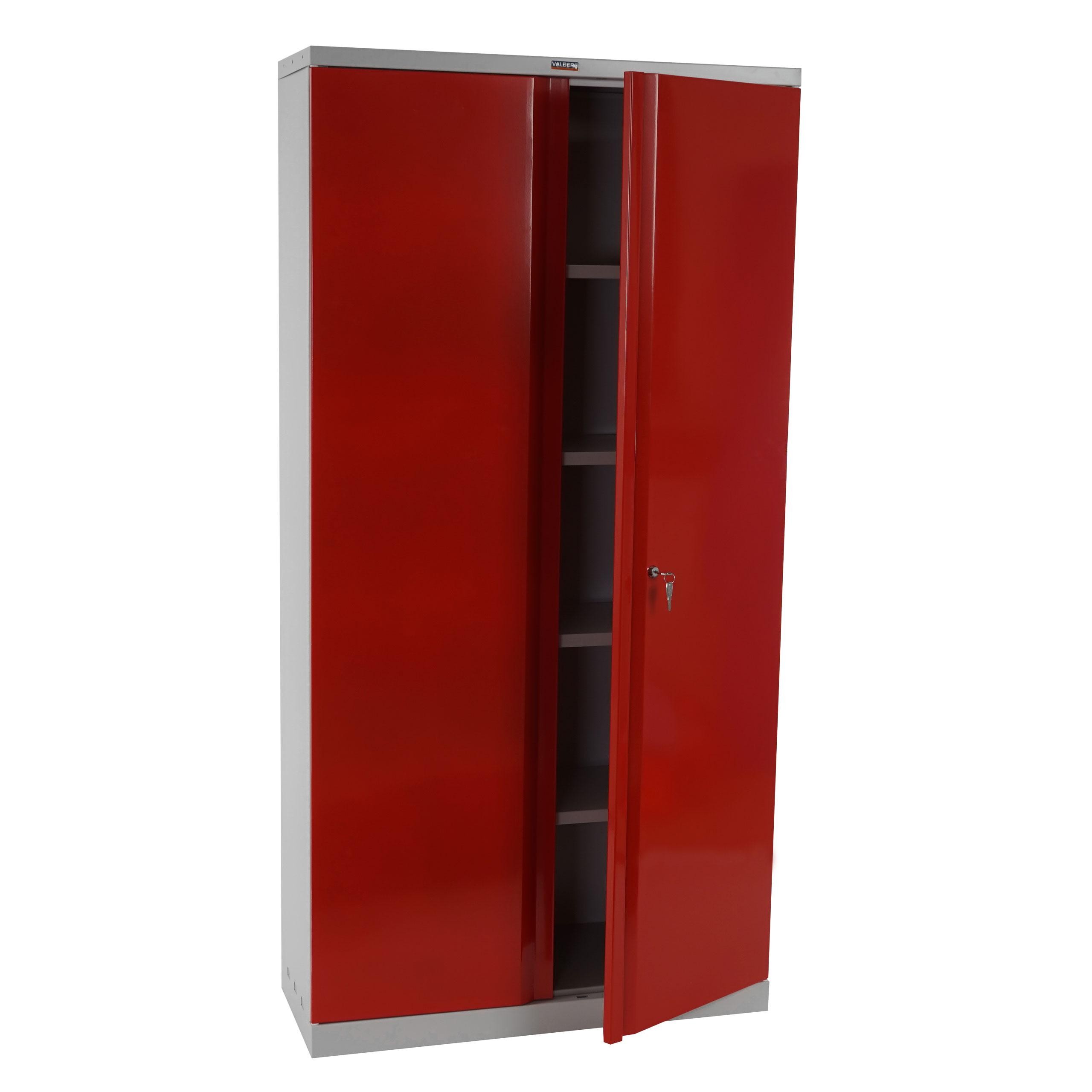 Armario Archivador CARIN 2 PUERTAS, 182x92x37cm, en Acero, Color Negro