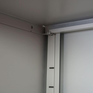 Armario archivador CARIN 2 PUERTAS 182x92x37 cm, gran capacidad y máxima robustez, color negro