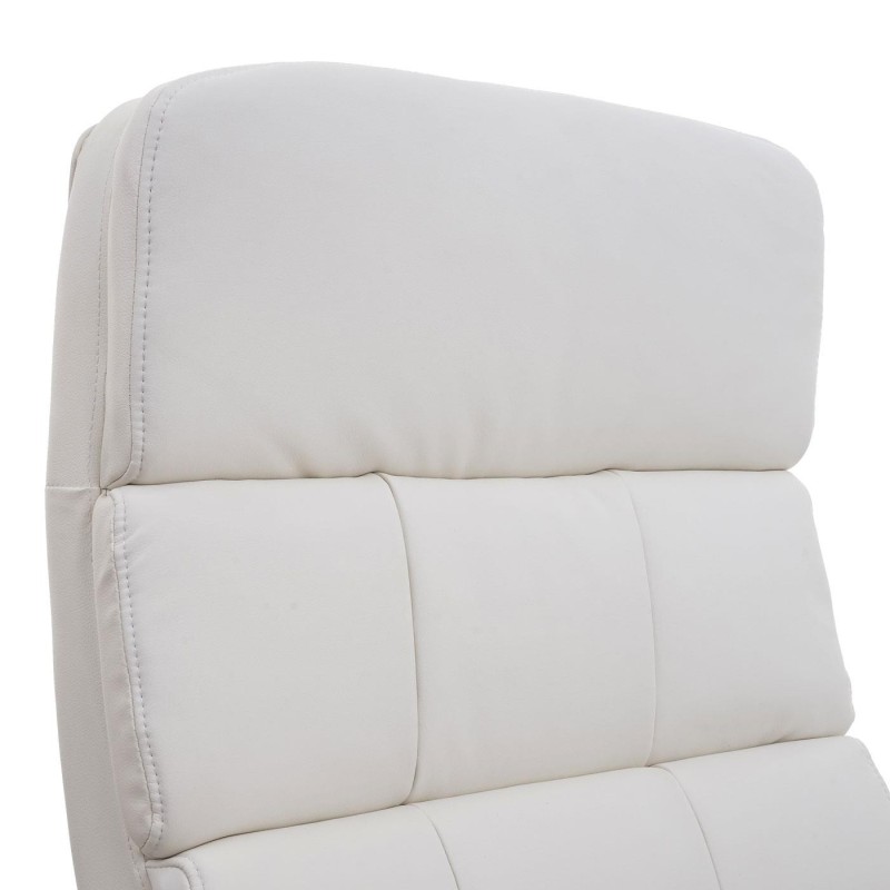 Sillón de oficina JUSTIN, máxima resistencia hasta 220 kg, en piel negro