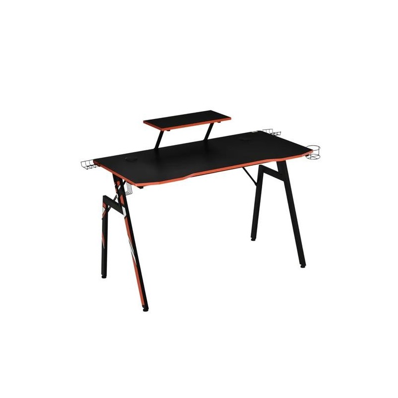 Mesa Gaming IMOLA, en metal y madera color Negro