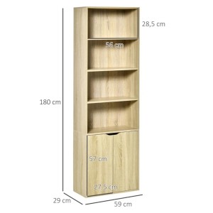Estantería EUREKA, en Madera color Haya