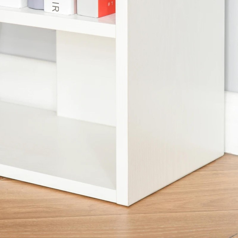 Estantería TRINA, 60x21x162,5 cm, En Madera, Color Blanco