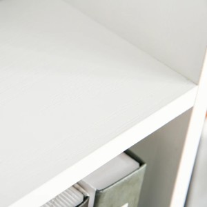 Estantería TRINA, 60x21x162,5 cm, En Madera, Color Blanco
