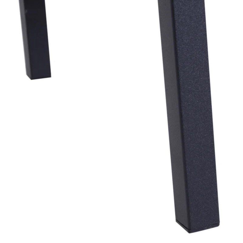 Estantería LINDE, 60x35x145 cm, Diseño Moderno, en Metal y Madera, color Negro y Marrón