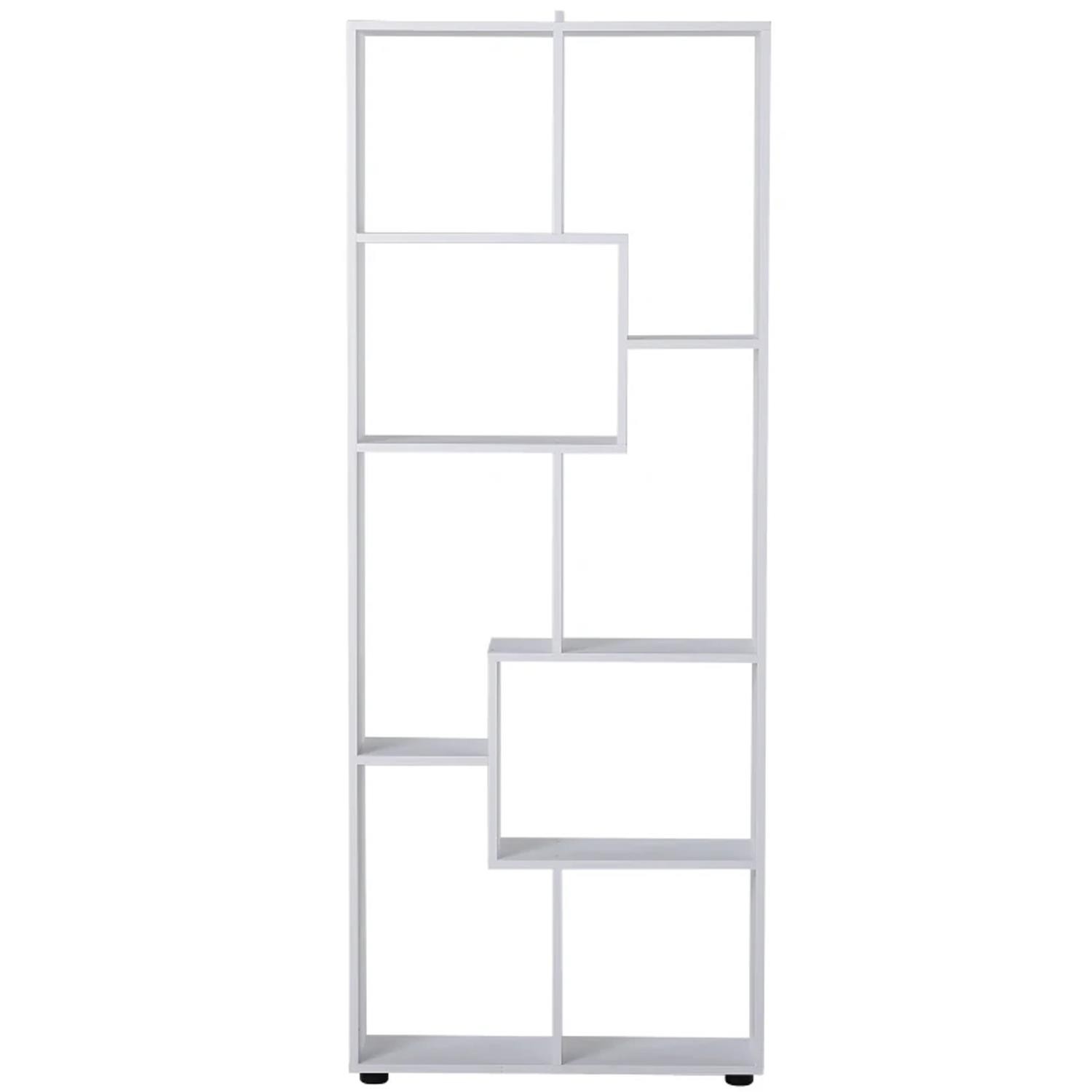 Estantería DISA, 70x24x178 cm, Diseño Moderno, en Madera color Blanco