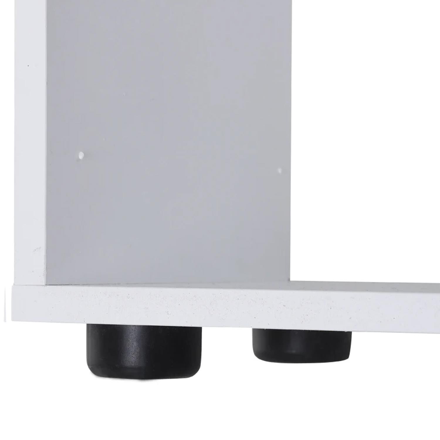 Estantería DISA, 70x24x178 cm, Diseño Moderno, en Madera color Blanco