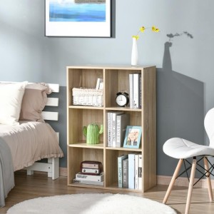 Estantería BELI, 65x30x97 cm, en Madera, color Blanco