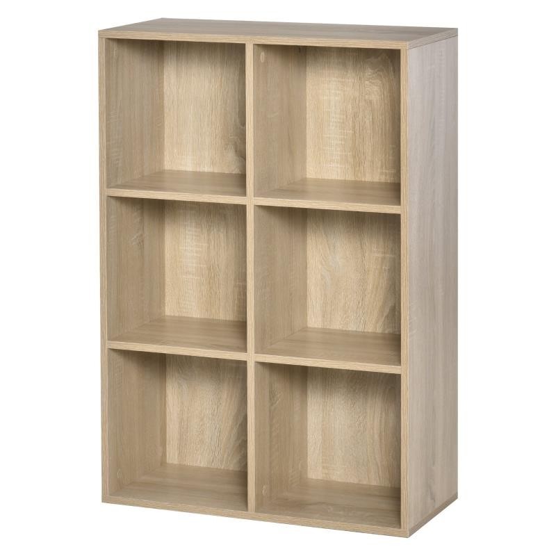 Estantería BELI, 65x30x97 cm, en Madera, color Blanco