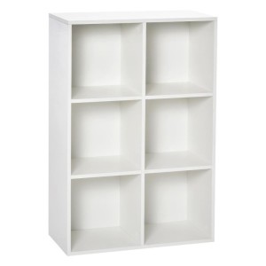 Estantería BELI, 65x30x97 cm, en Madera, color Blanco