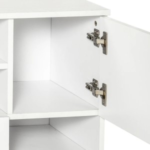 Mueble auxiliar con ruedas TITAN, diseño moderno y funcional, en madera color Blanco