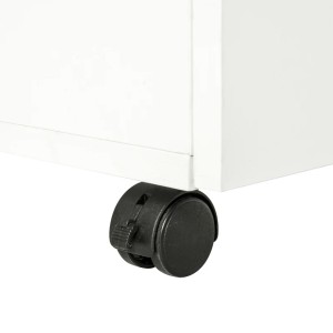 Mueble auxiliar con ruedas TITAN, diseño moderno y funcional, en madera color Blanco