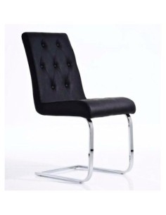 Sofá de 3 plazas CHESTER, muy elegante, en piel color negro 2