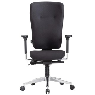 Silla Ergonómica MAGNO, Totalmente Ajustable, en Tela Negra 2