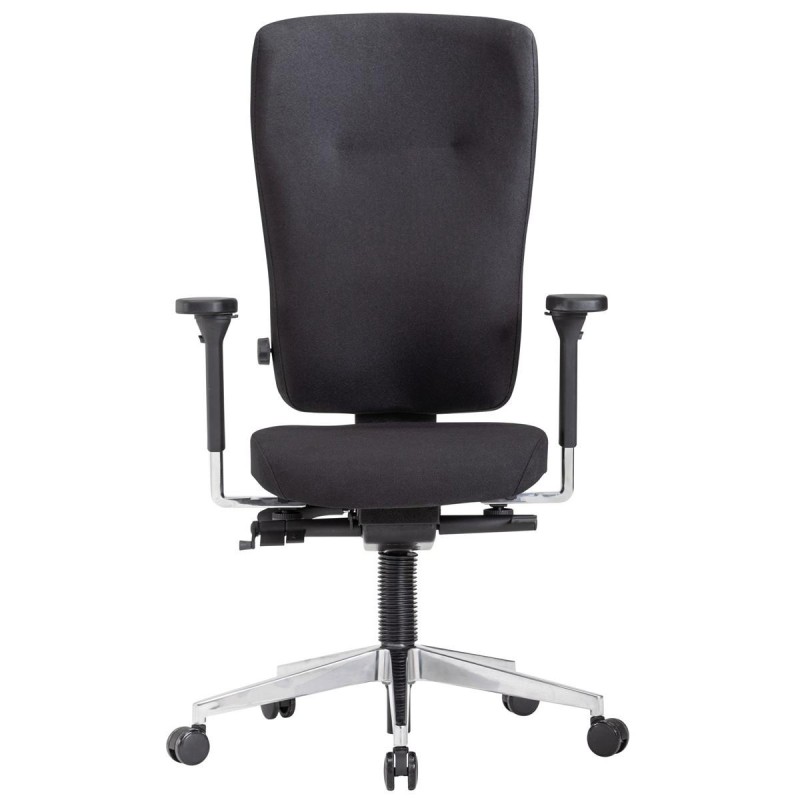 Silla Ergonómica MAGNO, Totalmente Ajustable, en Tela Negra