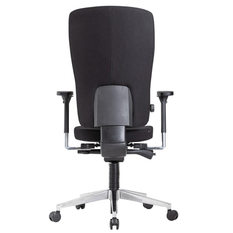 Silla Ergonómica MAGNO, Totalmente Ajustable, en Tela Negra