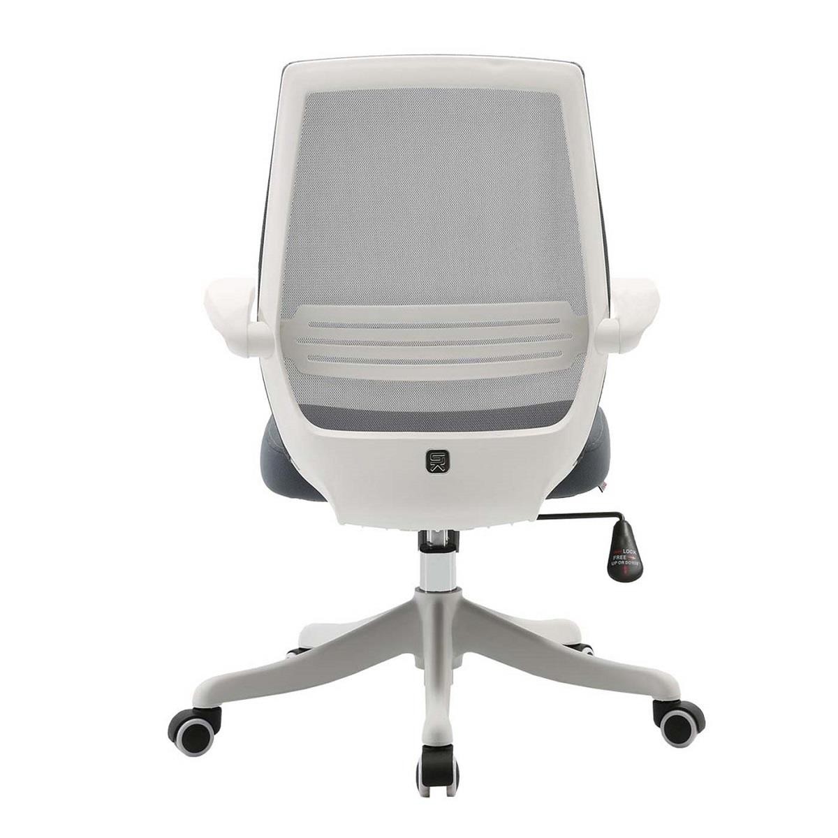 Silla de Oficina NEKKAR, Brazos Abatibles, Cómoda y Funcional, En Blanco y Negro