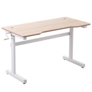 Mesa de Ordenador ALBANIA, Con altura regulable, en Madera color Haya