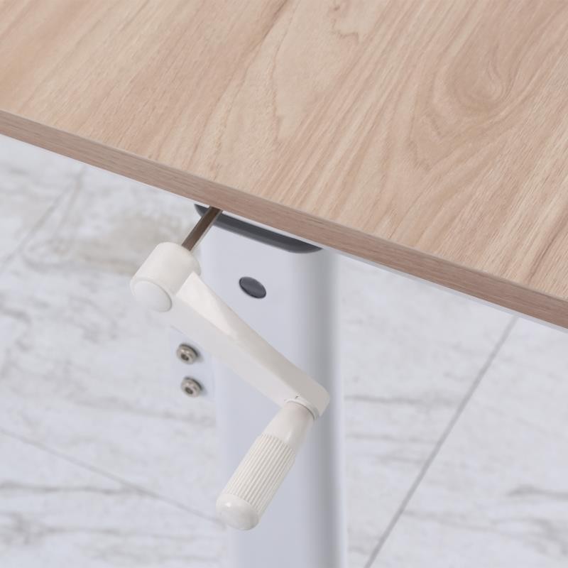 Mesa de Ordenador ALBANIA, Con altura regulable, en Madera color Haya