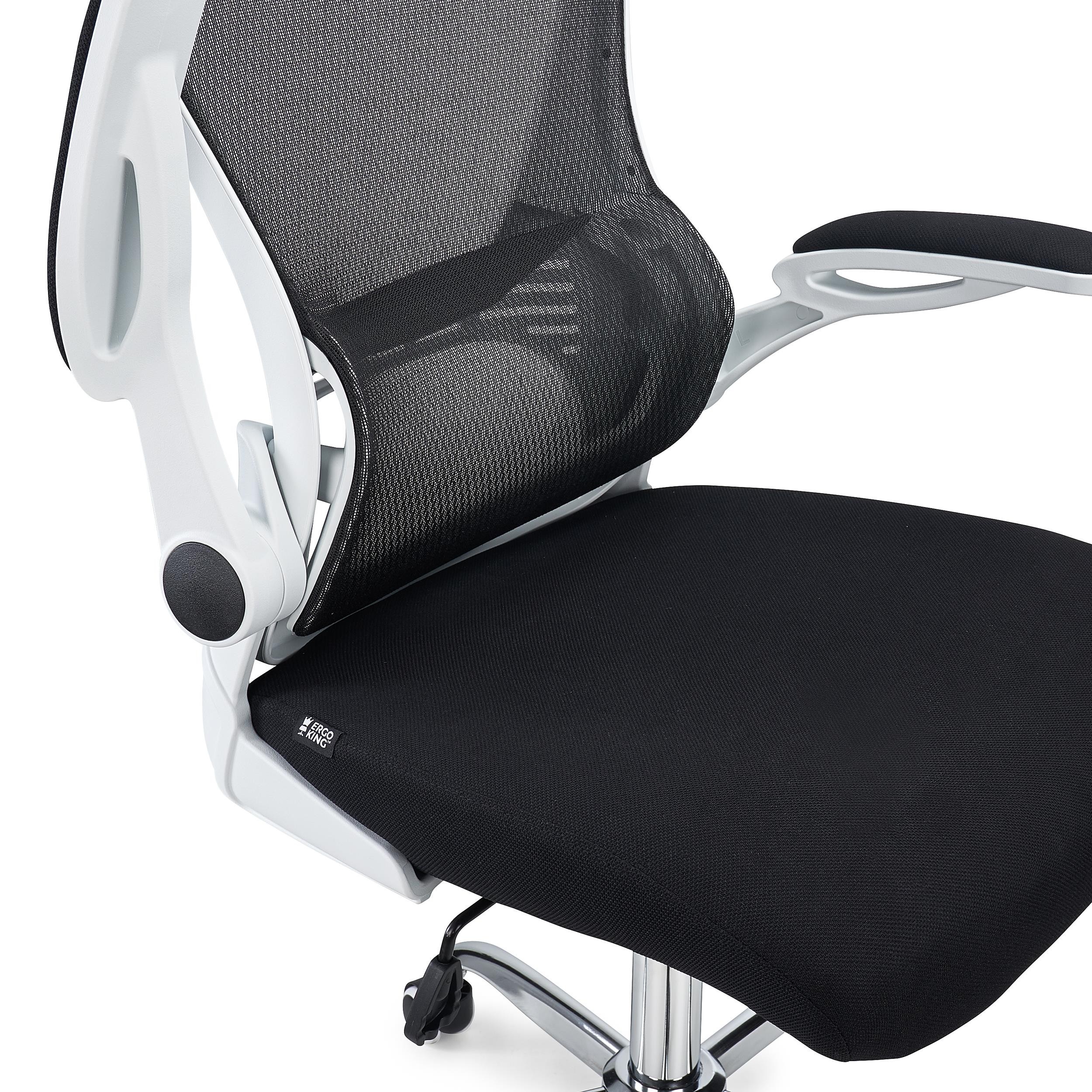 Silla de Oficina CORFU, Reposacabezas, Brazos Abatibles, Diseño Ergonómico, En Negro