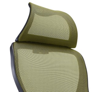 Silla de Oficina CORFU, brazos abatibles y reposacabezas, negro