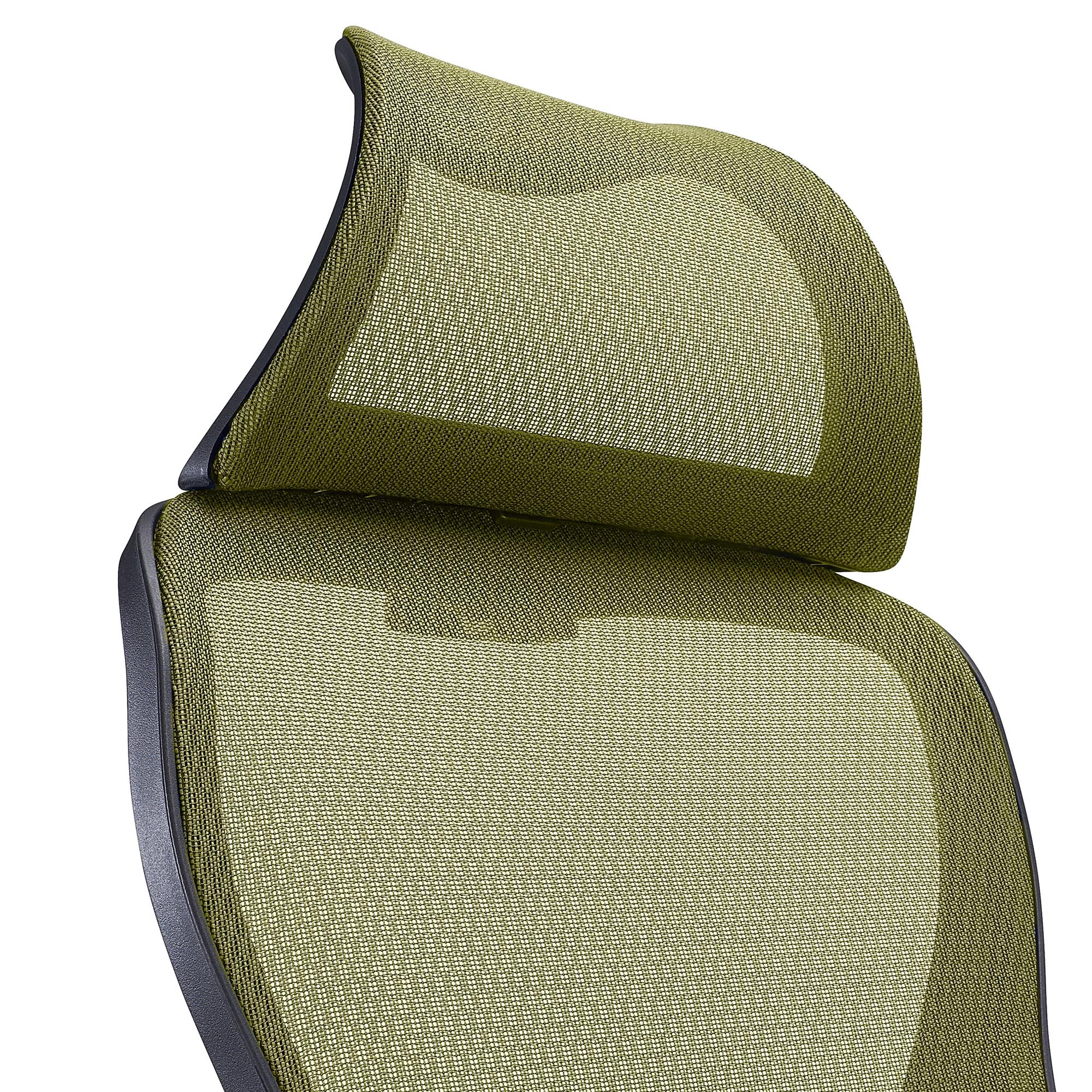 Silla de Oficina CORFU, Reposacabezas, Brazos Abatibles, Diseño Ergonómico, En Negro