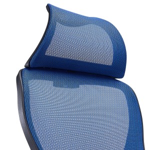 Silla de Oficina CORFU, brazos abatibles y reposacabezas, negro
