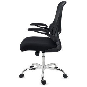 Silla de Oficina CORFU, brazos abatibles, negro