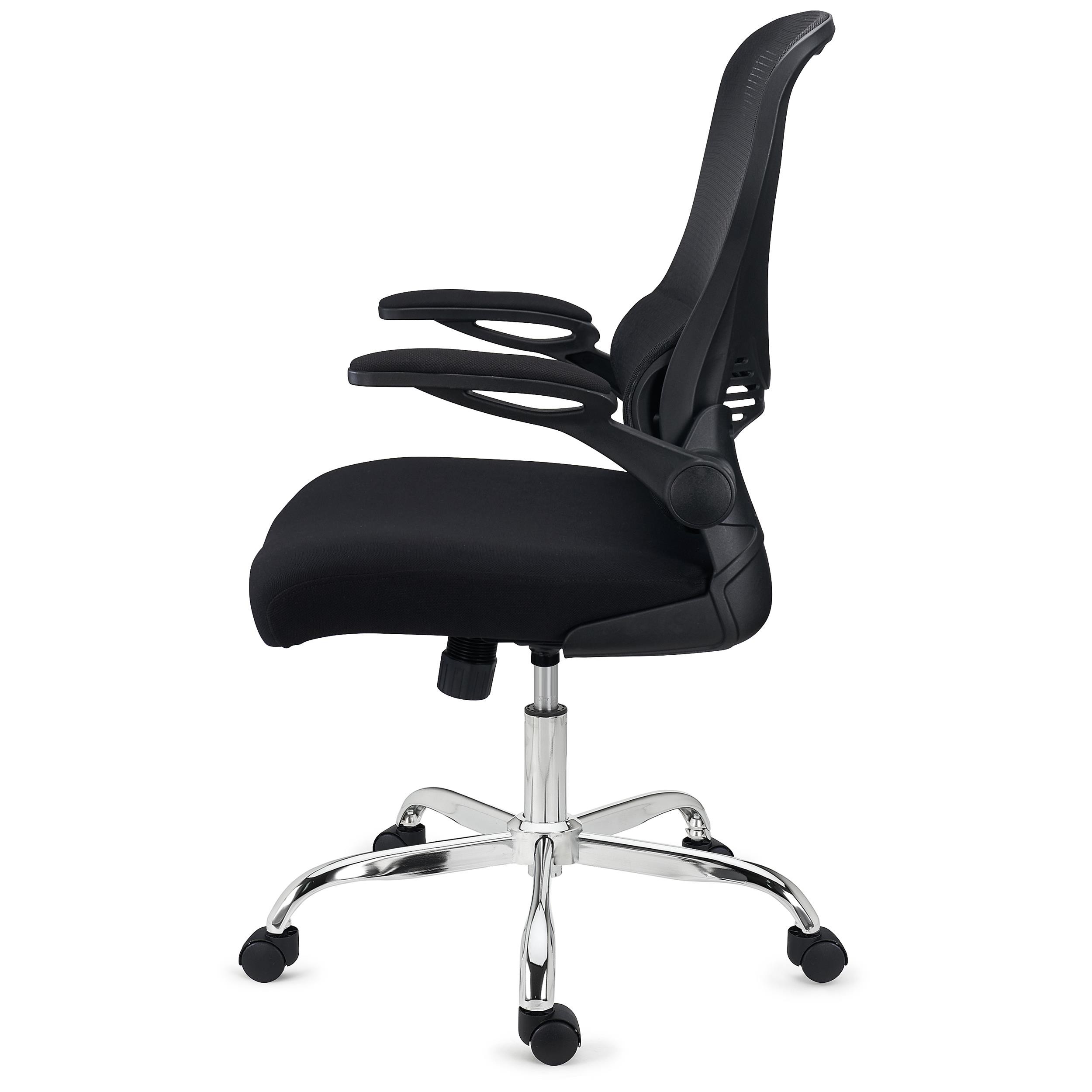 Silla de Oficina CORFU, Brazos Abatibles, Diseño Ergonómico, Transpirable, En Negro