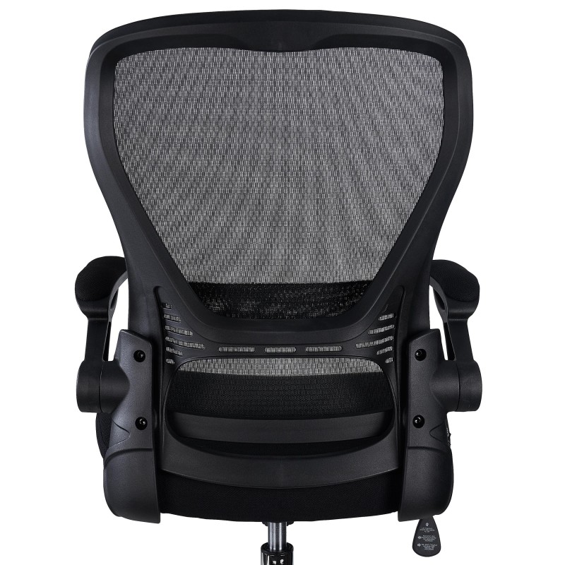 Silla de Oficina CORFU, brazos abatibles, negro