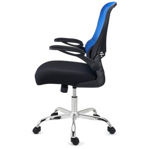 Silla de Oficina CORFU, brazos abatibles, negro