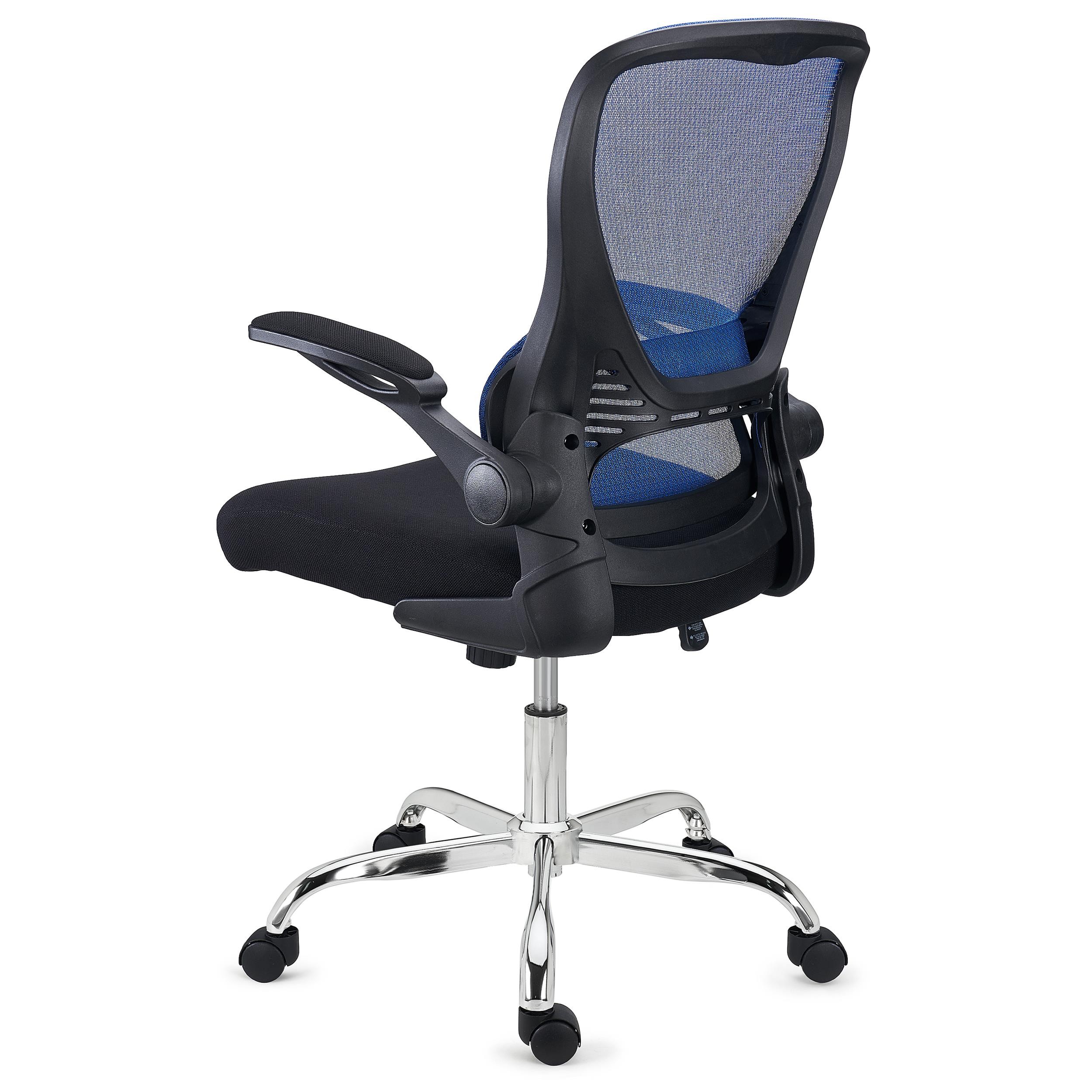 Silla de Oficina CORFU, Brazos Abatibles, Diseño Ergonómico, Transpirable, En Negro