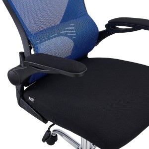 Silla de Oficina CORFU, brazos abatibles, negro