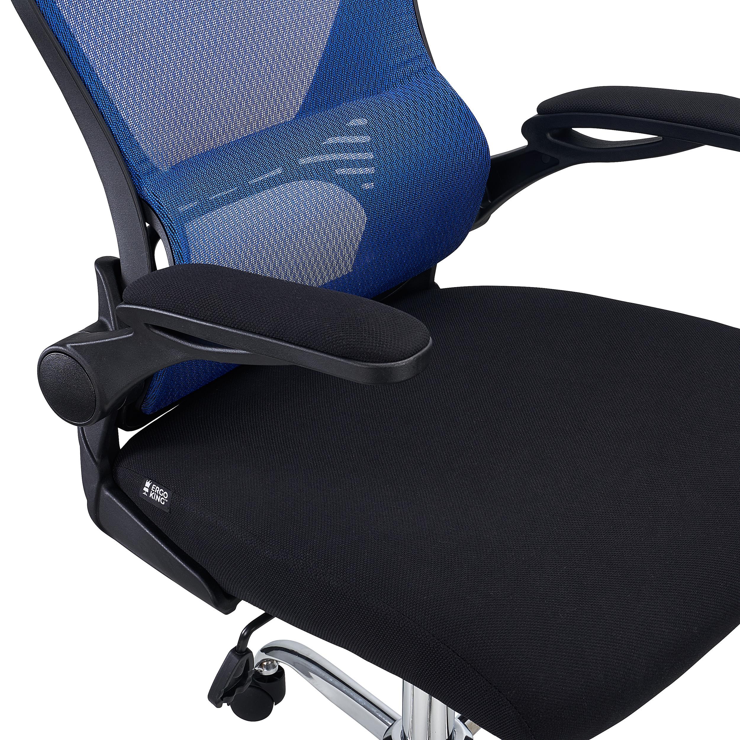 Silla de Oficina CORFU, Brazos Abatibles, Diseño Ergonómico, Transpirable, En Negro