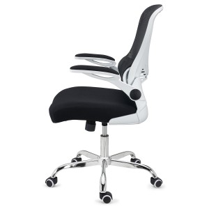 Silla de Oficina CORFU, brazos abatibles, negro