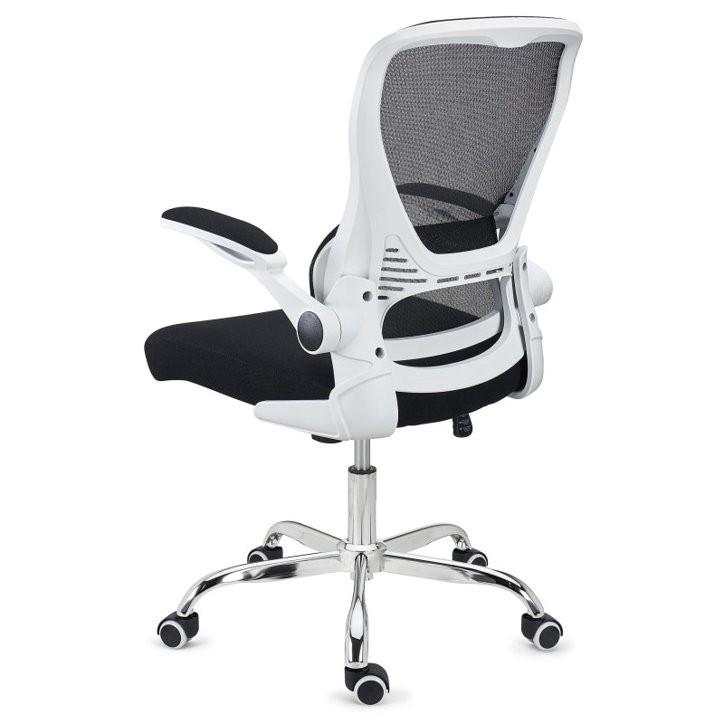 Silla de Oficina CORFU, brazos abatibles, negro