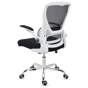 Silla de Oficina CORFU, brazos abatibles, negro