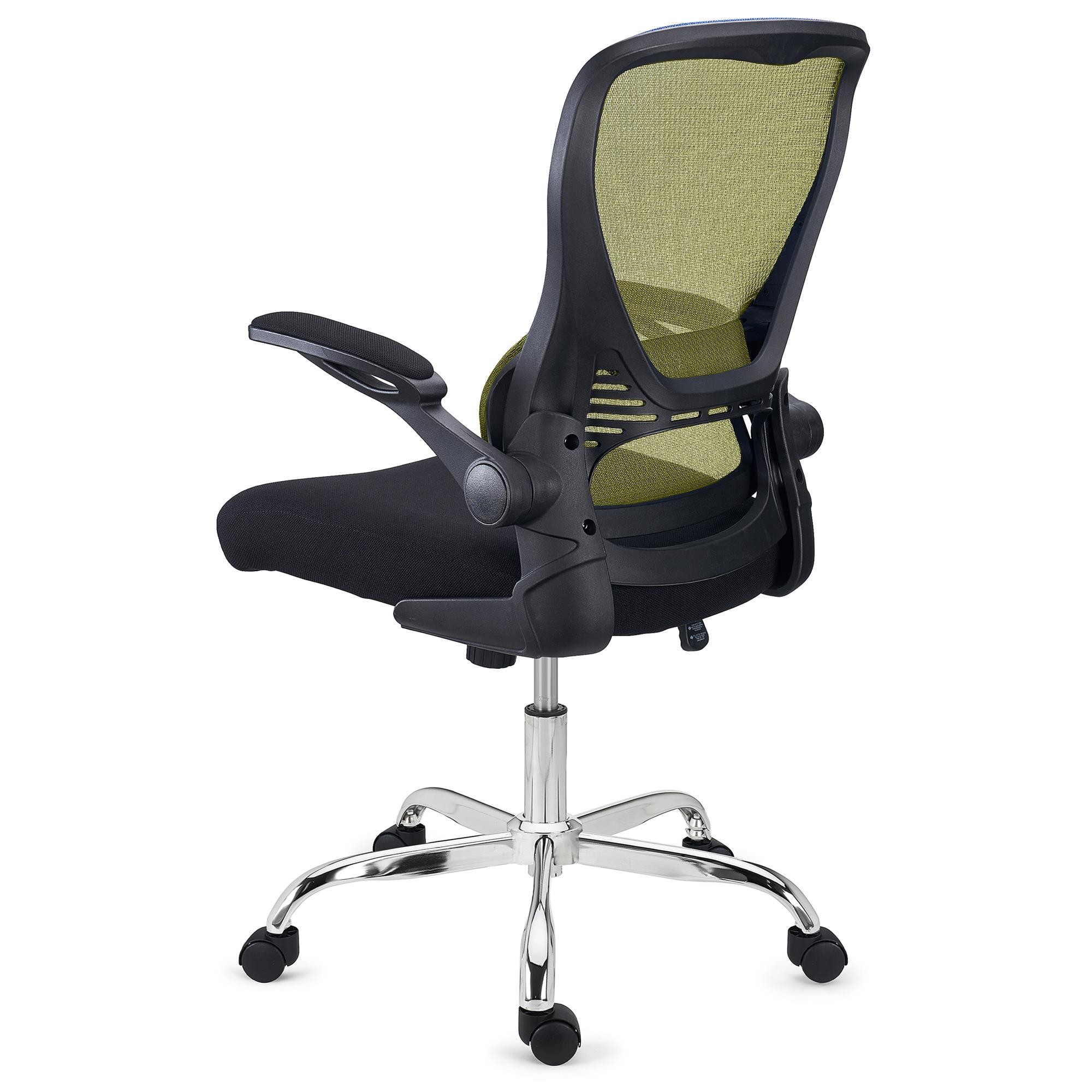 Silla de Oficina CORFU, Brazos Abatibles, Diseño Ergonómico, Transpirable, En Negro