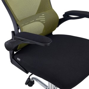 Silla de Oficina CORFU, brazos abatibles, negro