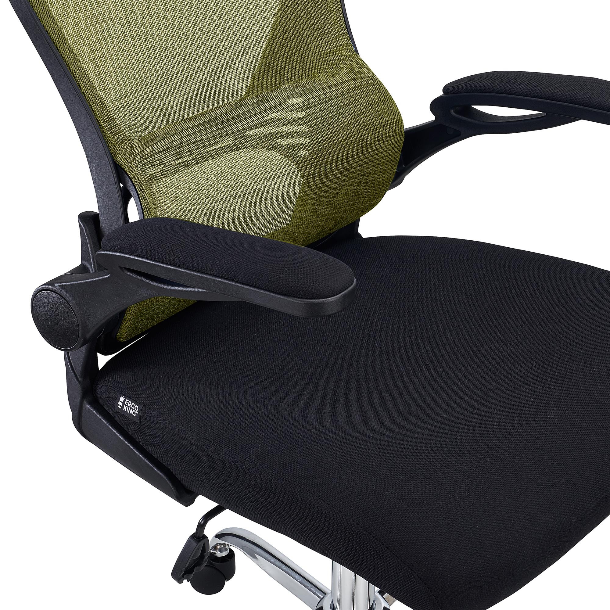 Silla de Oficina CORFU, Brazos Abatibles, Diseño Ergonómico, Transpirable, En Negro