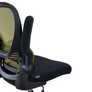 Silla de Oficina CORFU, brazos abatibles, negro
