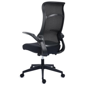 Silla de Oficina DAFNE, brazos abatibles, negro